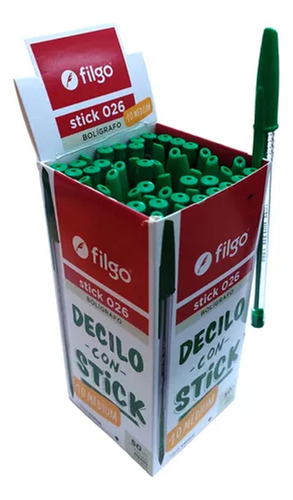 Lapiceras X50 Filgo Tinta En Caja Colores 024 Stick 90506 - Image 9