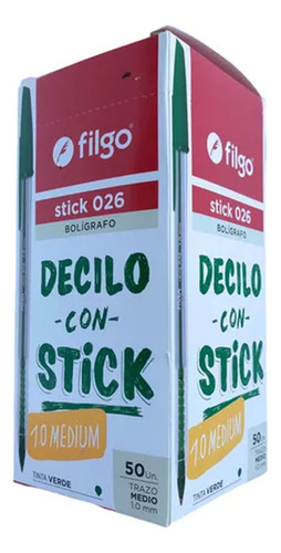 Lapiceras X50 Filgo Tinta En Caja Colores 024 Stick 90506 - Image 10