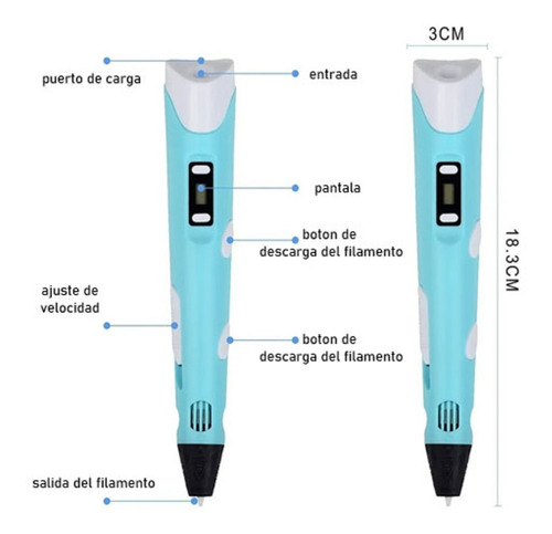Lápiz 3D USB con filamentos - Imagen 16
