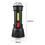 Linterna LED recargable con bola disco CL-W09 - Image 6