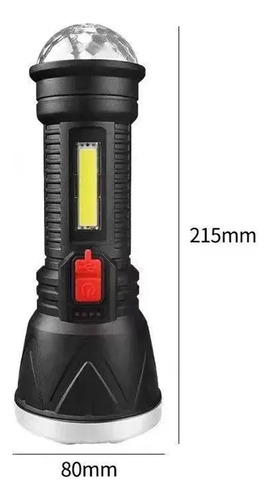 Linterna LED recargable con bola disco CL-W09 - Image 6
