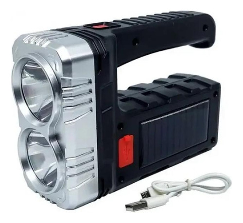 Linterna doble solar multiuso cargador portátil - 7701b - Image 3