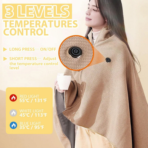 Manta eléctrica USB térmica con textura Kg5 - Image 4