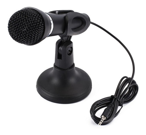 Microfono Computadora Pc Con Base Apoyo Pedestal Jack 3.5 - Imagen 6