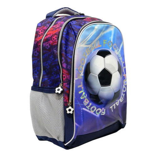 Mochila Escolar Pelota De Fútbol Football 17 Pulgadas Zz007