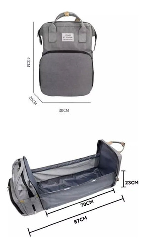 Mochila maternal con cuna y cambiador B4232 - Image 17