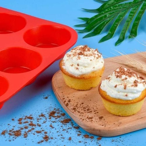 Molde De Silicona Flexible X12 Muffins Cupcakes Pirotin - Image 2