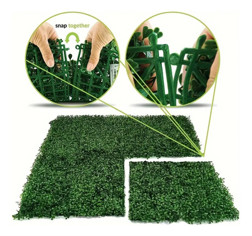 Panel vertical de jardín artificial 25x25 cm - Image 6