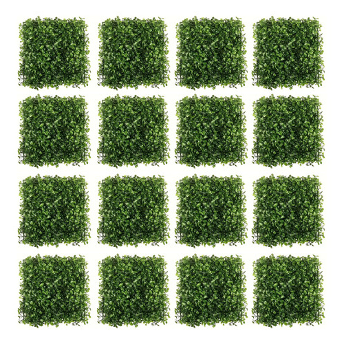 Pack X 16 paneles verticales de jardín artificial 25x25 cm