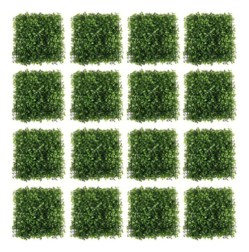Pack X 16 paneles verticales de jardín artificial 25x25 cm