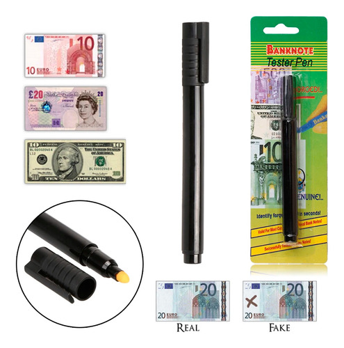 Pluma Detector De Billetes Falsos X5 Marcadores Ar228 - Image 3