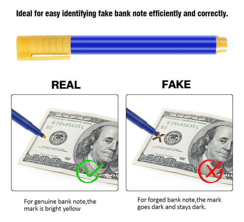Pluma Detector De Billetes Falsos X5 Marcadores Ar228 - Image 13