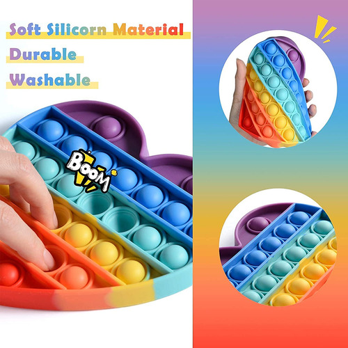 Pop It Burbujas De Silicona Fidget Anti Relaja Arcoiris - Image 28