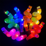 Pop Tubo Luminoso Fidget Gusano Sensorial Led Rgb Fiesta - Image 4