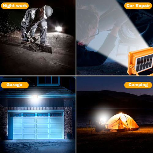 Reflector luz LED portátil solar Tgd04 - Image 7