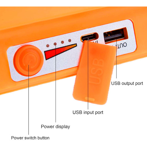 Reflector luz LED portátil solar Tgd04 - Image 3