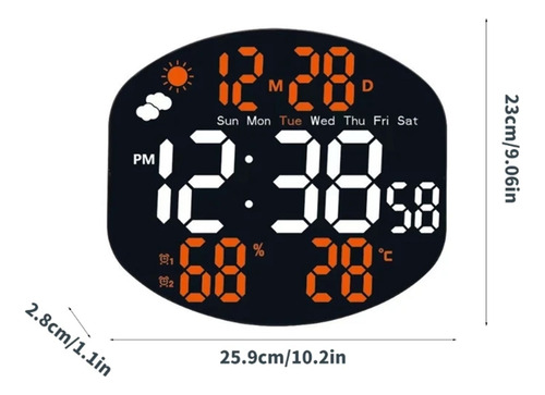 Reloj digital de pared con control Ds-3816 - Image 7