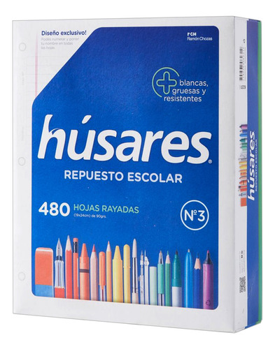 Repuesto hojas rayadas 480 resma - Image 3