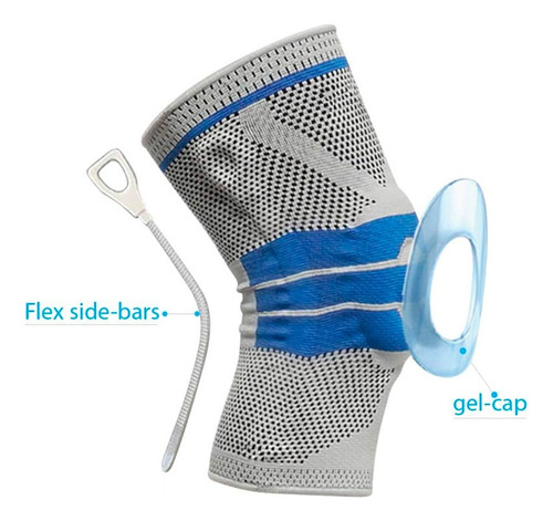 Rodillera Deportiva Elastica Anti Esguince Con Gel 7321 - Image 5