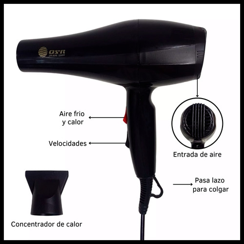 Secador de pelo 2 velocidades Or9046 - Imagen 7