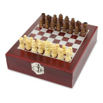 Set De Vino 4 Piezas + Ajedrez En Caja Estuche De Madera - Image 3