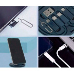 Set adaptador cable USB iPhone Samsung carga 60w P229 - Imagen 5