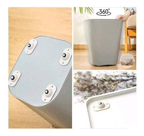 Set X4 Rueditas Adhesivas Giratorias Transportadoras Hogar - Image 7