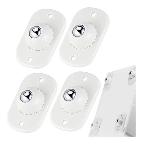 Set X4 Rueditas Adhesivas Giratorias Transportadoras Hogar - Image 2
