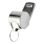 Silbato Arbitro Plateado De Metal Con Correa X 12 Unidades - Image 3