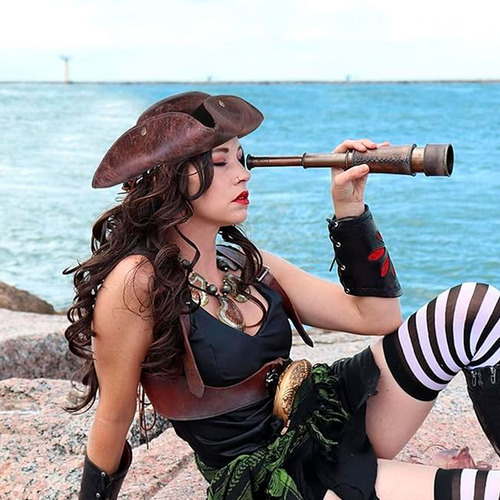 Sombrero pirata tricornio para Halloween So98 - Image 4