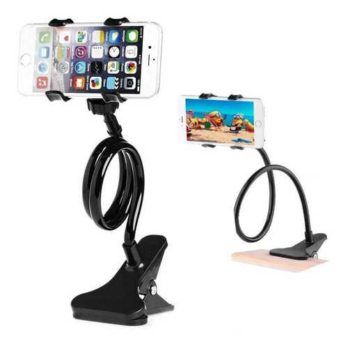 Soporte Con Brazo Flexible Para Celular 360 Y Pinza Broche - Imagen 2