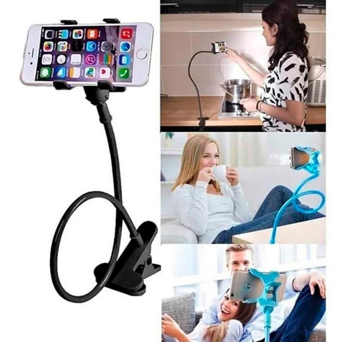Soporte Con Brazo Flexible Para Celular 360 Y Pinza Broche - Imagen 15