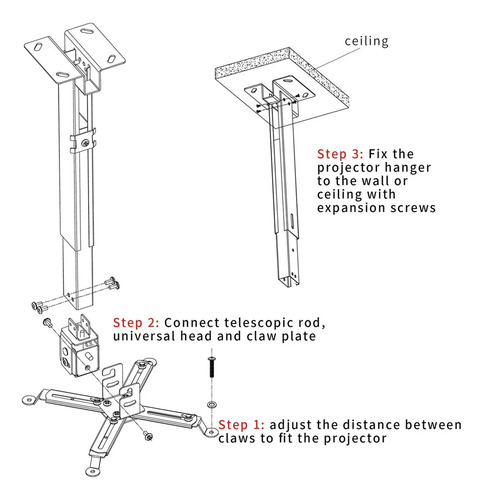 Soporte universal para proyector D430 - Imagen 7