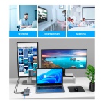 Switch 4k 11 En 1 Adaptador Hub Tipo C Hdtv Para Pc Tv Sw942 - Image 5