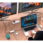 Switch 4k 11 En 1 Adaptador Hub Tipo C Hdtv Para Pc Tv Sw942 - Image 3