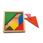 Tangram De Madera Rompecabezas 7 Piezas Didáctico Geometria - Image 3