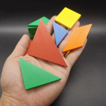Tangram De Madera Rompecabezas 7 Piezas Didáctico Geometria - Image 5