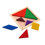 Tangram De Madera Rompecabezas 7 Piezas Didáctico Geometria - Image 4