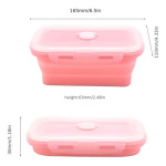 Taper Lunchera Plegable Portatil Vianda Comida Escuela S1809 - Imagen 3