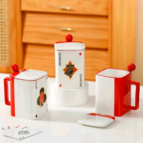 Taza de cerámica diseño póker Mt09355 - Image 9