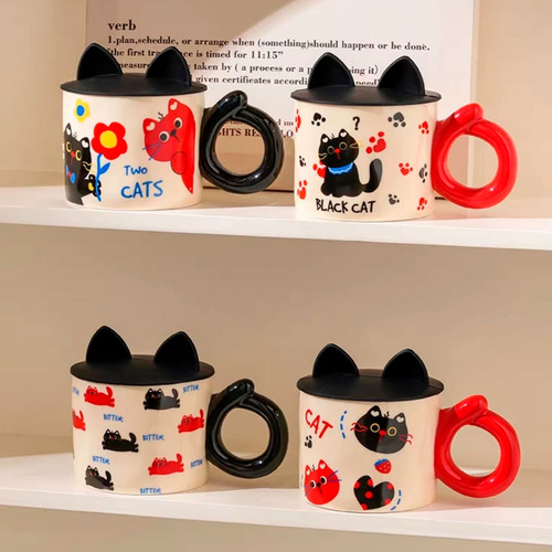 Taza cerámica dibujo gato Mt09392 - Image 23
