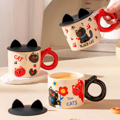 Taza cerámica dibujo gato Mt09392 - Image 12