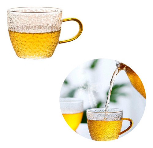 Tazas de vidrio X 6 mango dorado Mt09024 - Imagen 6