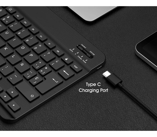 Teclado Bluetooth Mini Inalambrico Tablet Tv Notebook 9101 - Image 3