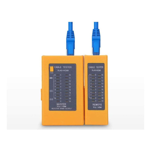 Tester Probador Cable De Red Utp Rj45 Corto Y Cruzado 2 En 1