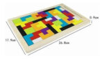 Tetris 40 Piezas Madera Montesori Rompecabezas Encastre - Image 5