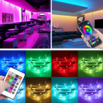 Tira led 5050 RGB audiorrítmica de 3 mts con bluetooth y control remoto - Image 3