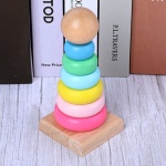 Torre De Encastre Circular Madera Juguete Didactico - Image 2