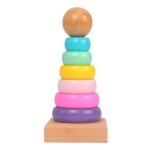 Torre De Encastre Circular Madera Juguete Didactico - Image 4