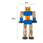 Transformer Robot De Madera Articulado Motricidad Con Ruedas - Image 21
